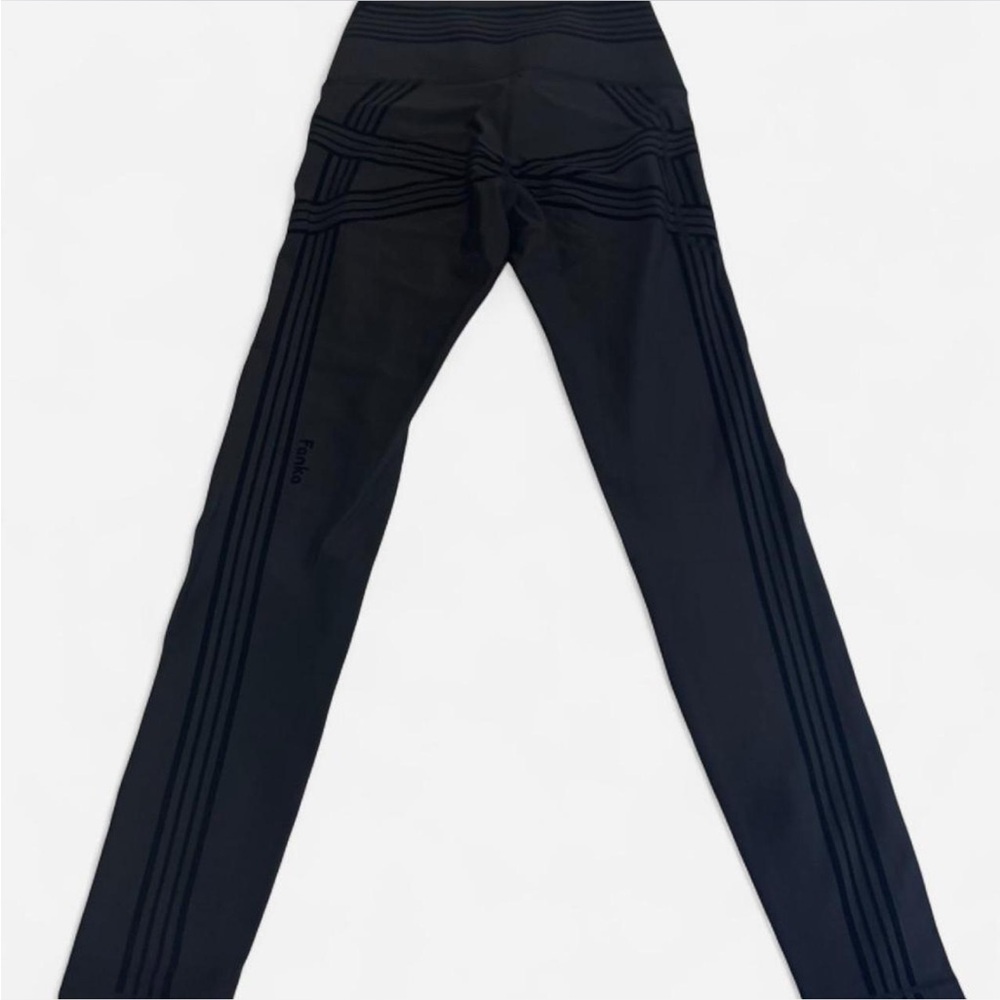FANKA black PowerBand Resistance (Reversable Wear) Leggings Size M - Picture 5 of 7